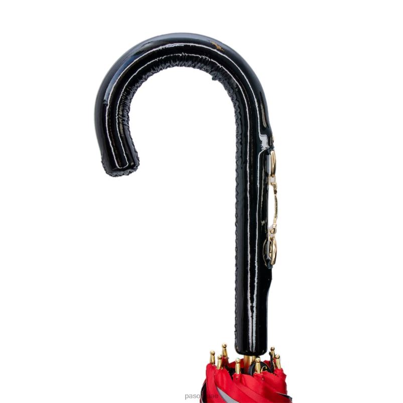 مظلة | 189 5g313-40 d33 - مظلة حمراء مع طباعة اللجام، قماش مزدوج PASOTTI Z446V443